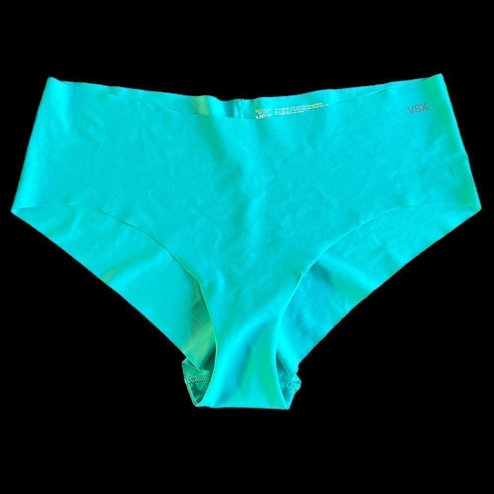 Victorias Secret VSX Sport YOGA Seamless No Show Hiphugger panty green Large
